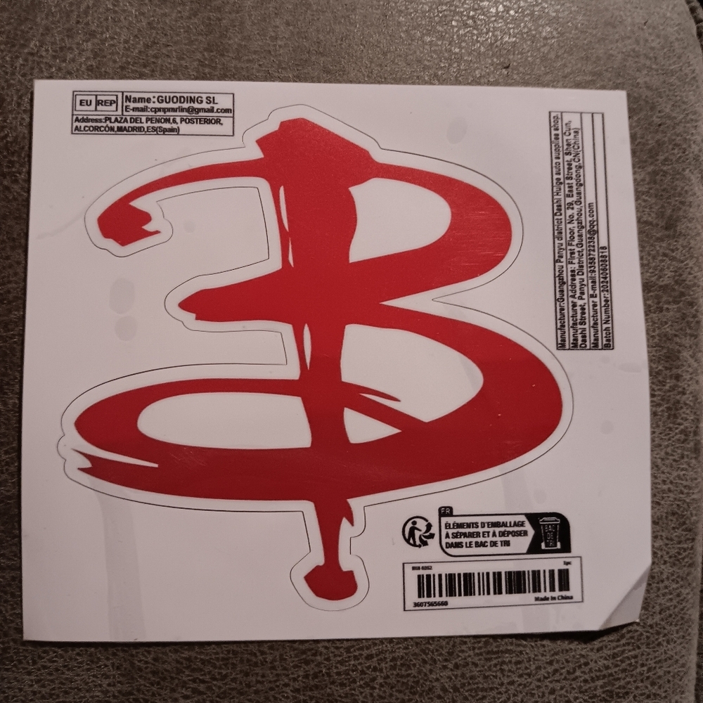Red Buffy Sticker Or Car  Decal
